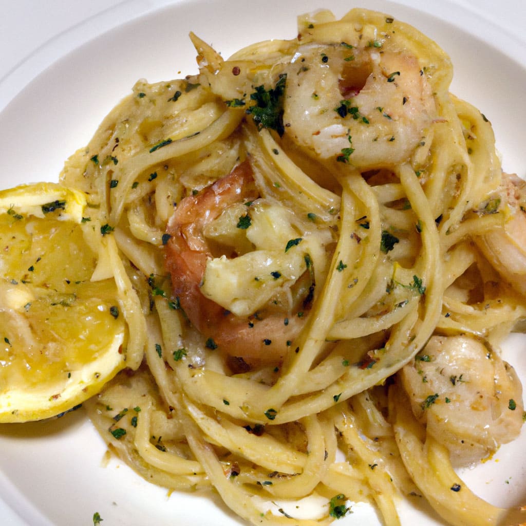 Home 4 Lemon Butter Garlic Shrimp Pasta