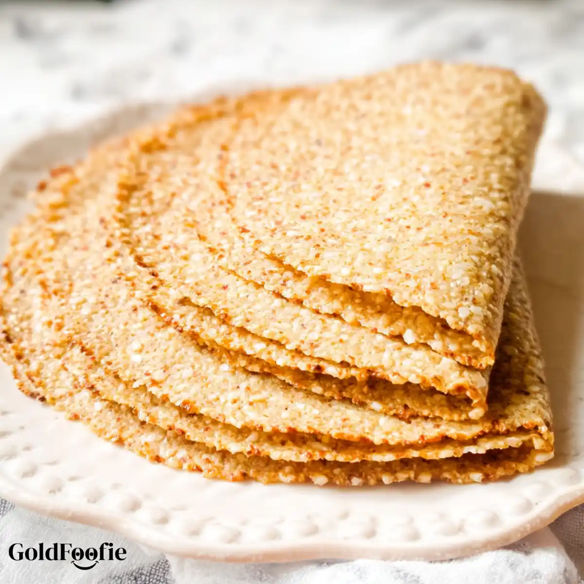 Final Stack of Homemade Sesame Tortillas Homemade Sesame Tortillas