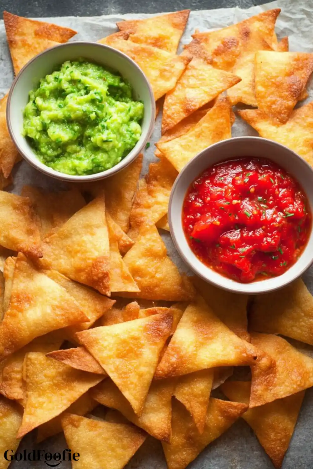 Low-Carb Tortilla Chips with Dipping Sauces Keto tortilla chips with salsa and guacamole