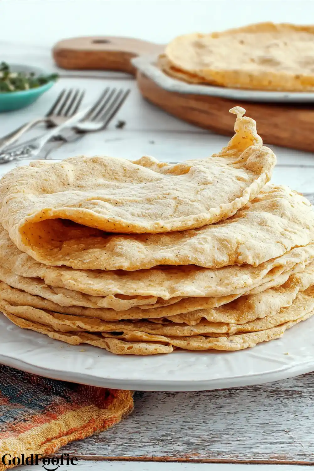 Red Lentil Tortillas Fluffy red lentil low carb tortillas stacked