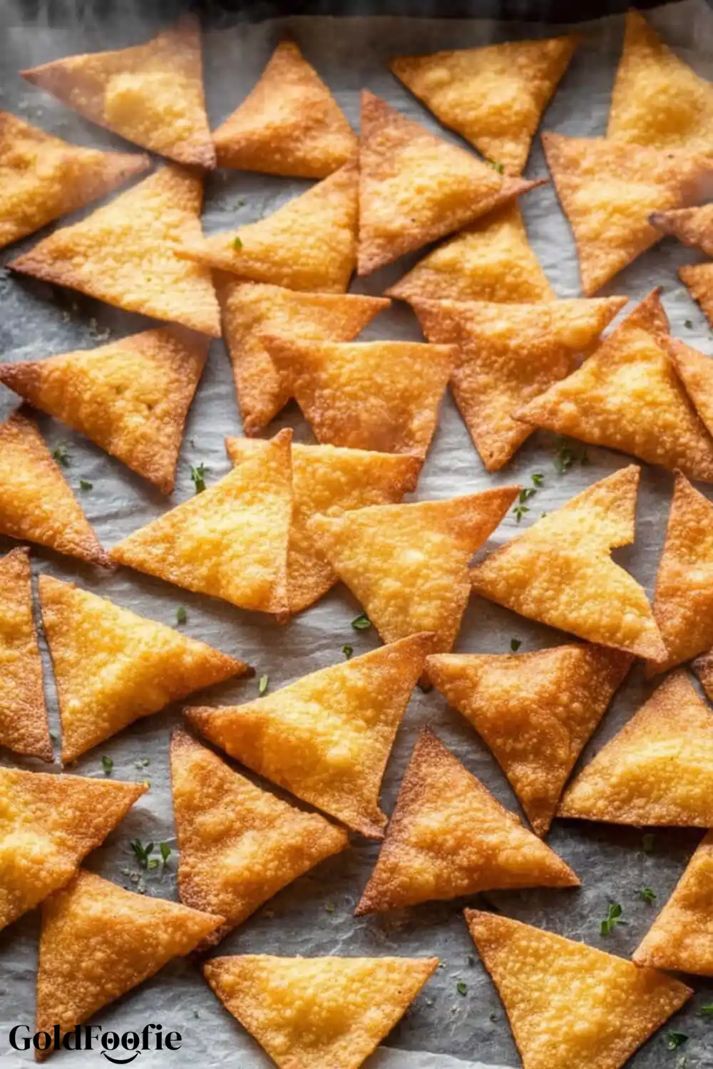 Baked Keto Tortilla Chips Tortilla Chips Low Carb Diet spread out evenly after baking