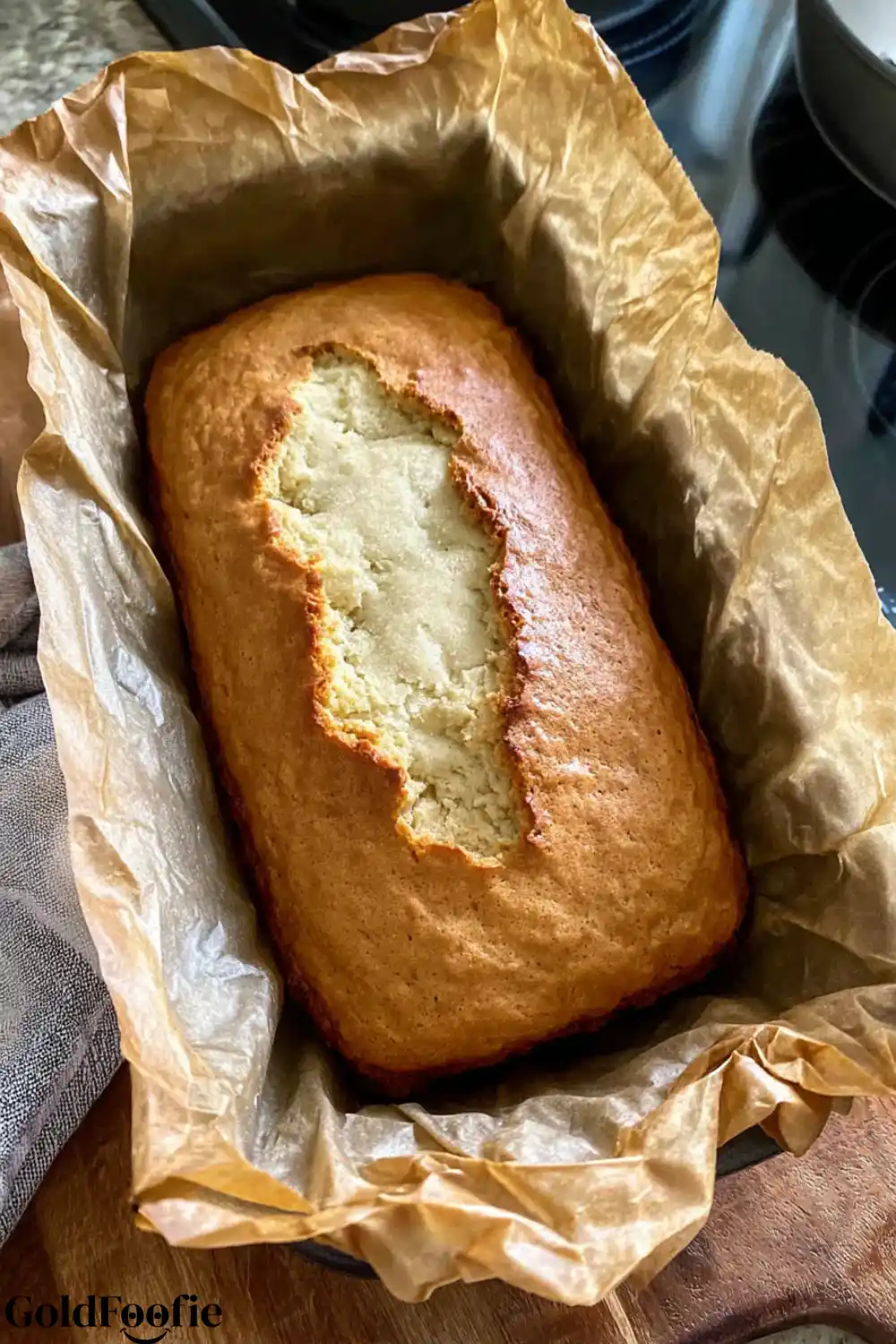 Bringing It All Together - Almond flour bread Folding almond flour into the wet bread batter with a spatula.