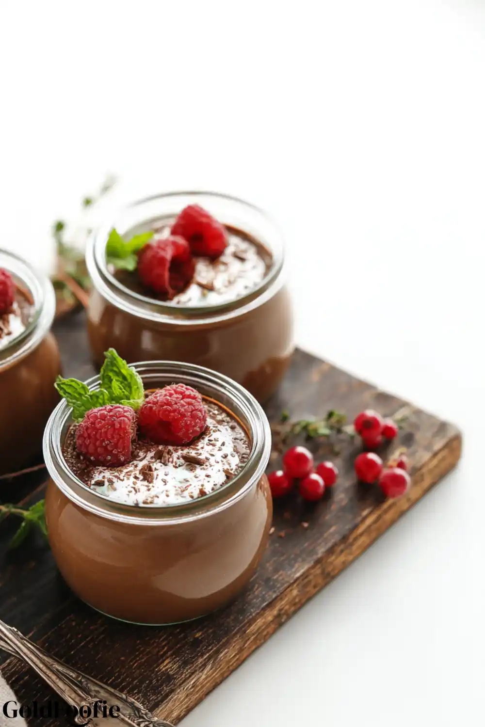 Chia Pudding Desserts Chocolate chia pudding desserts topped