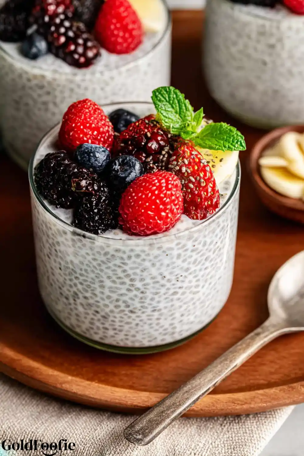 Yogurt Chia Recipe for All-Day Energy 5 Yogurt chia pudding topped with fresh berries