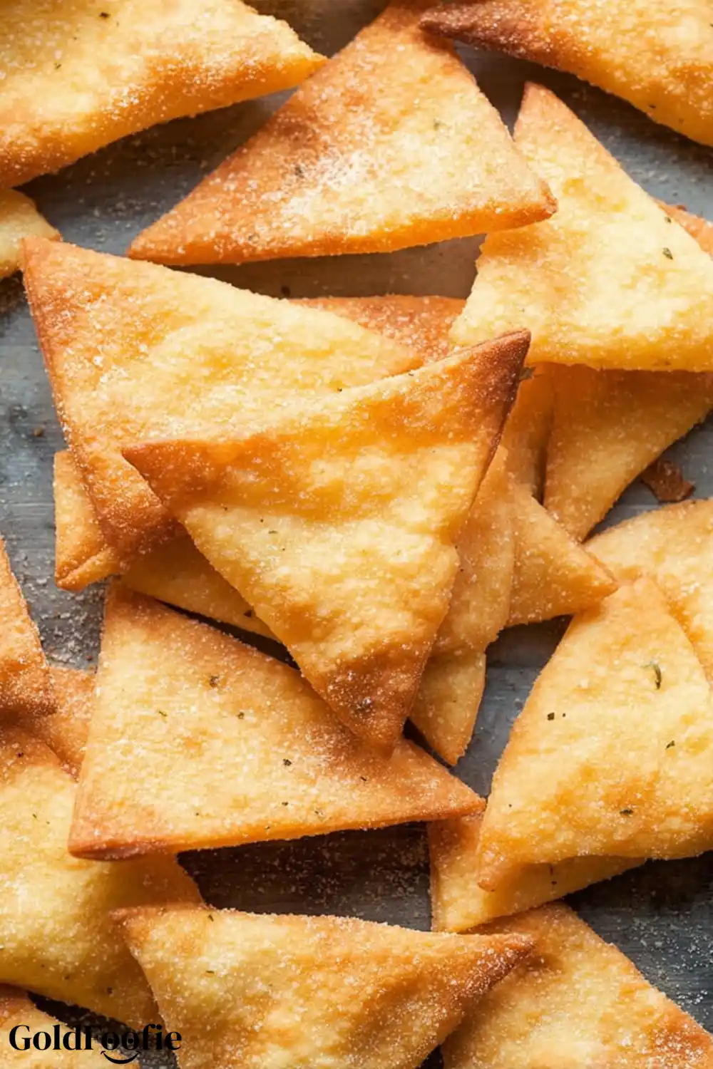 Homemade Low-Carb Chips Close-up of crunchy keto tortilla chips with seasoning