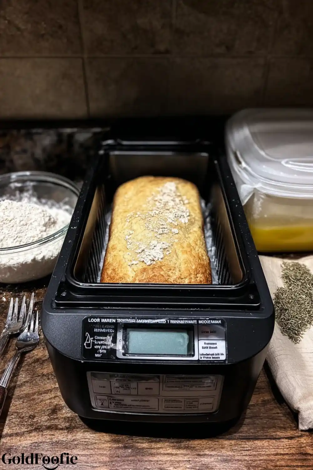 Low-Carb Bread Machine A freshly baked loaf of low-carb bread machine.