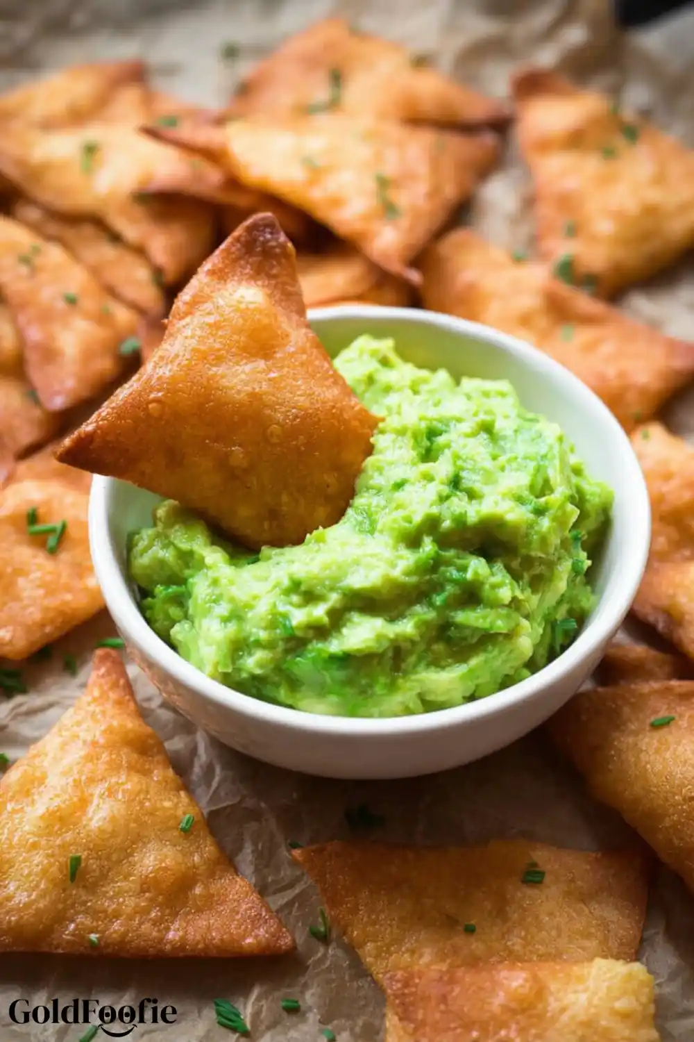 Easy Tortilla Chips Low Carb Diet 6 Low-carb chips with guacamole in the center