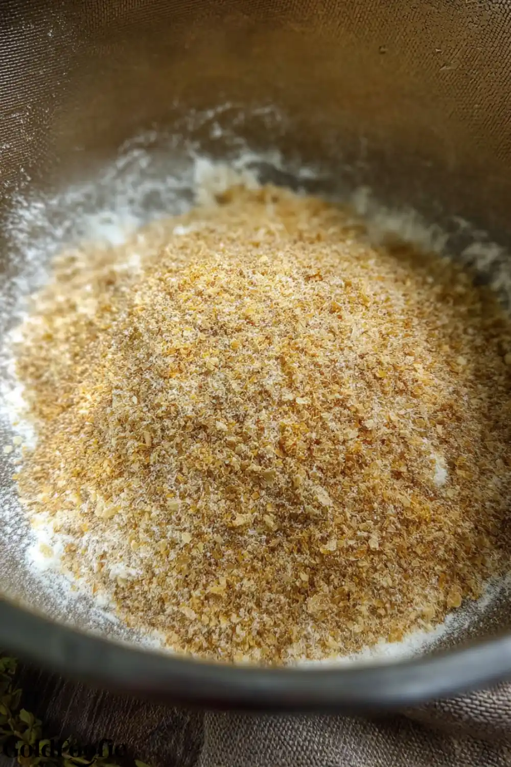 Low-Carb Flour Mix A mixture of low-carb flours in a mixing bowl.