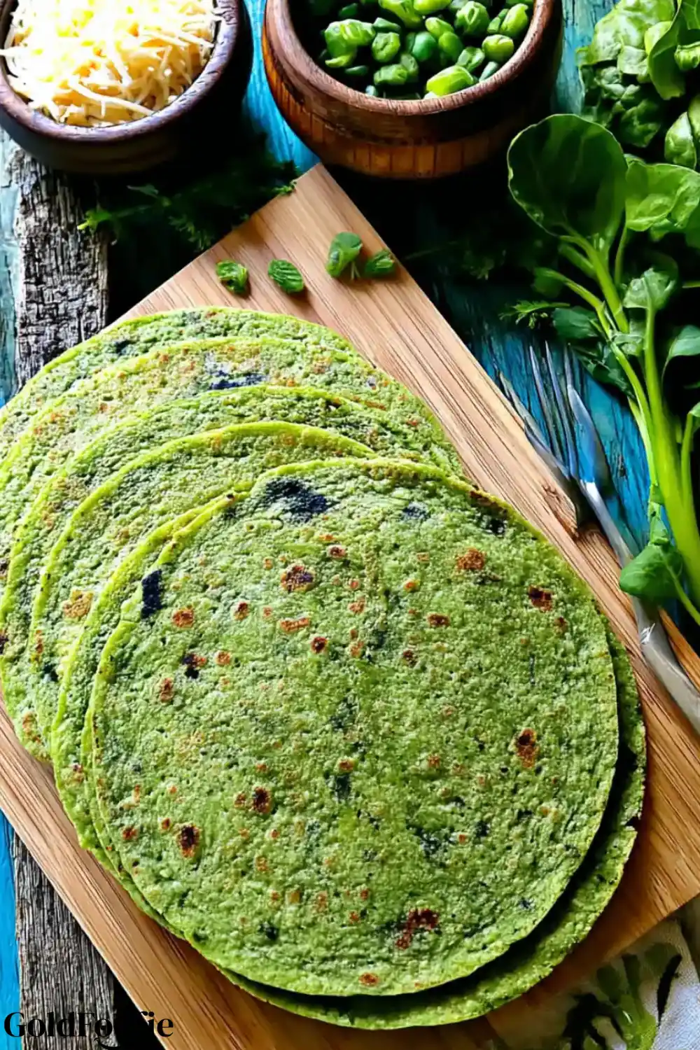 Low Carb Tortillas Green Soft and Simple 6 Homemade low carb tortillas Green with sliced jalapeños and shredded cheese
