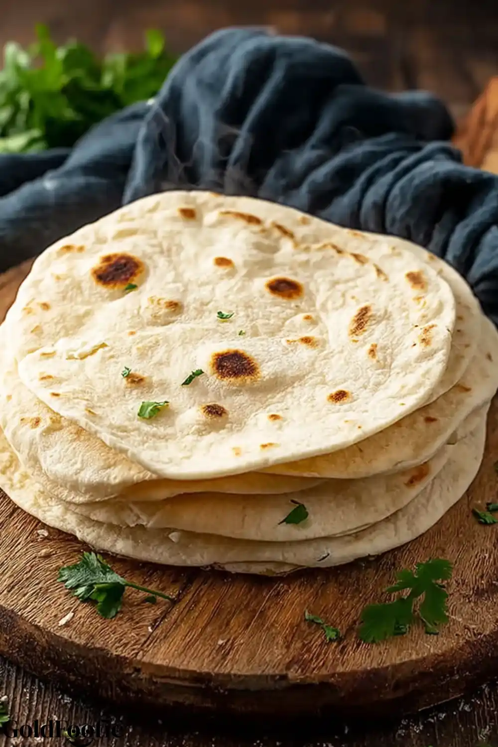 Zero Carb Tortillas Light stack of thin, golden zero-carb tortillas