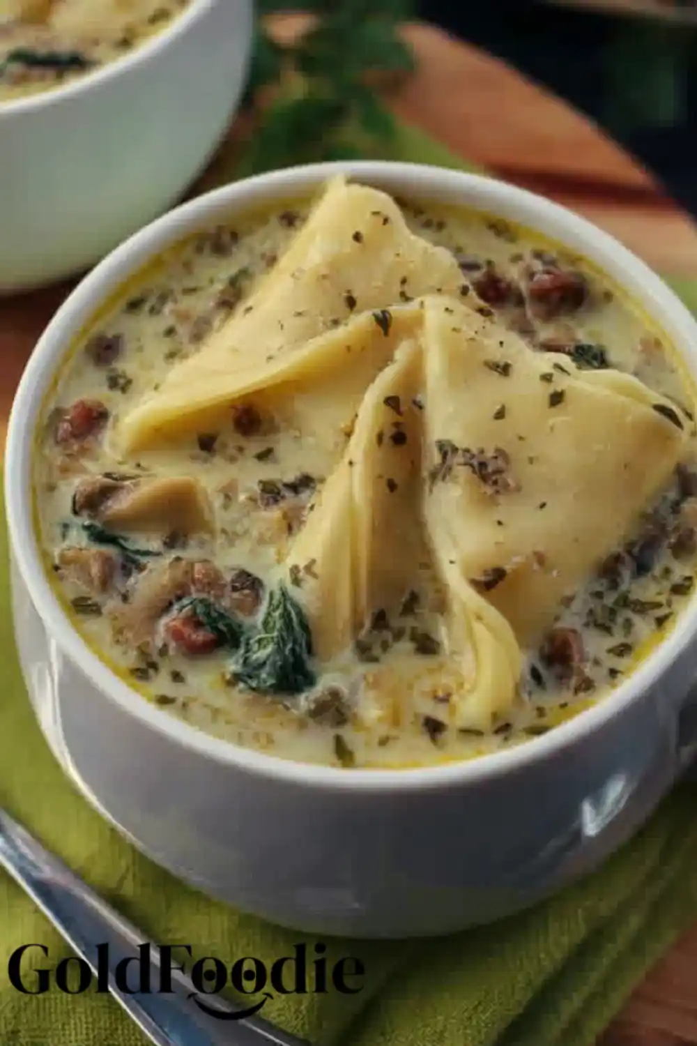 Alfredo Lasagna Soup 5 Bowl of Alfredo lasagna soup