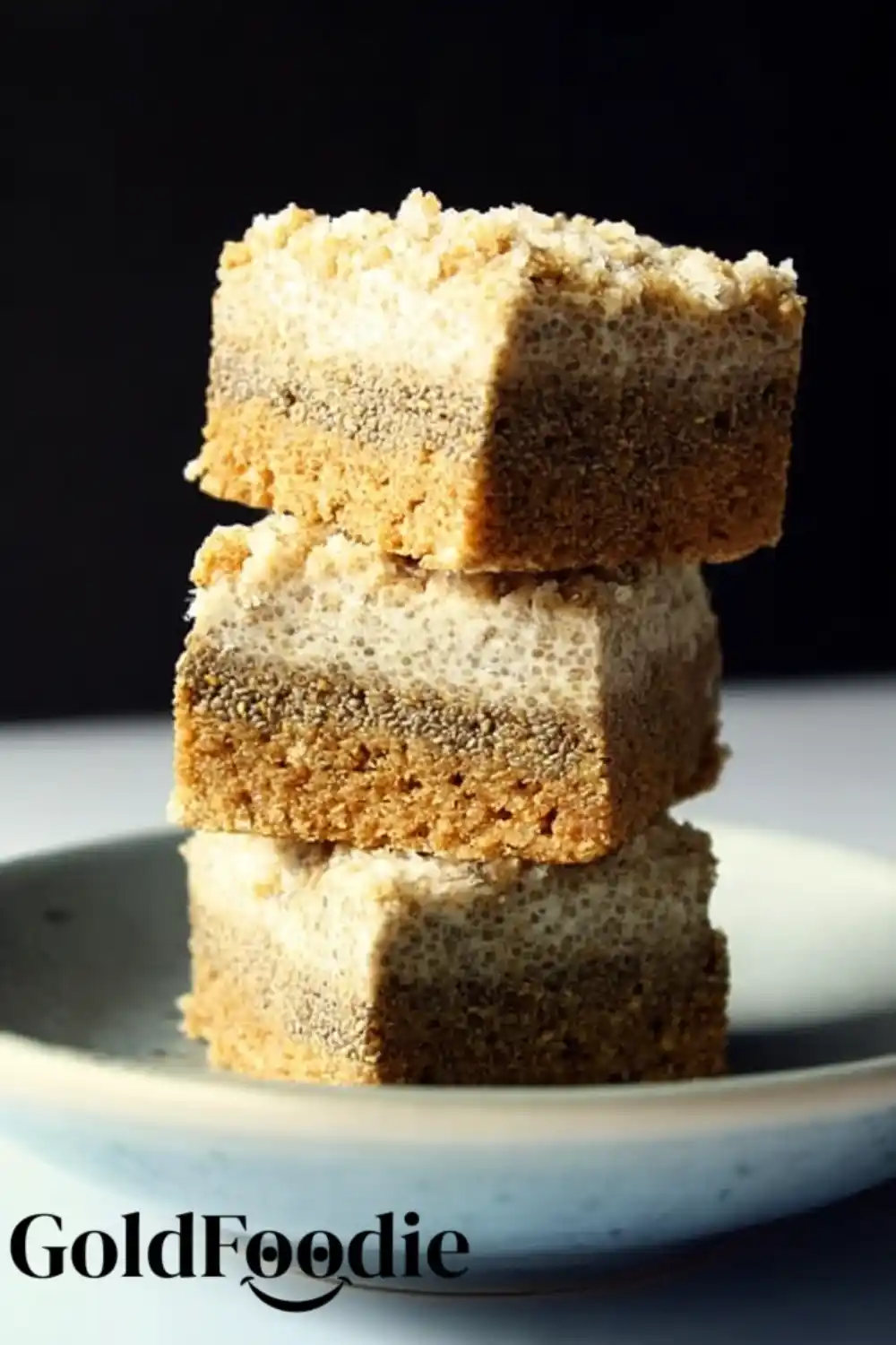 Chia Cake Plate Stack Eggless Chia Seed Cake