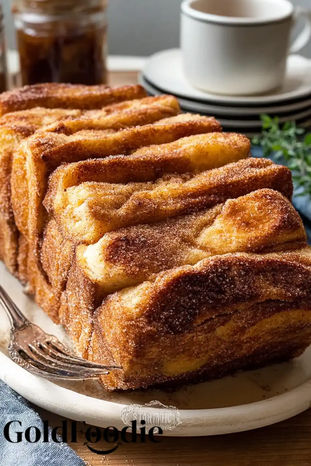 Gluten Free Cinnamon Pull-Apart Bread 5 Gluten free cinnamon pull-apart bread with cinnamon coating.