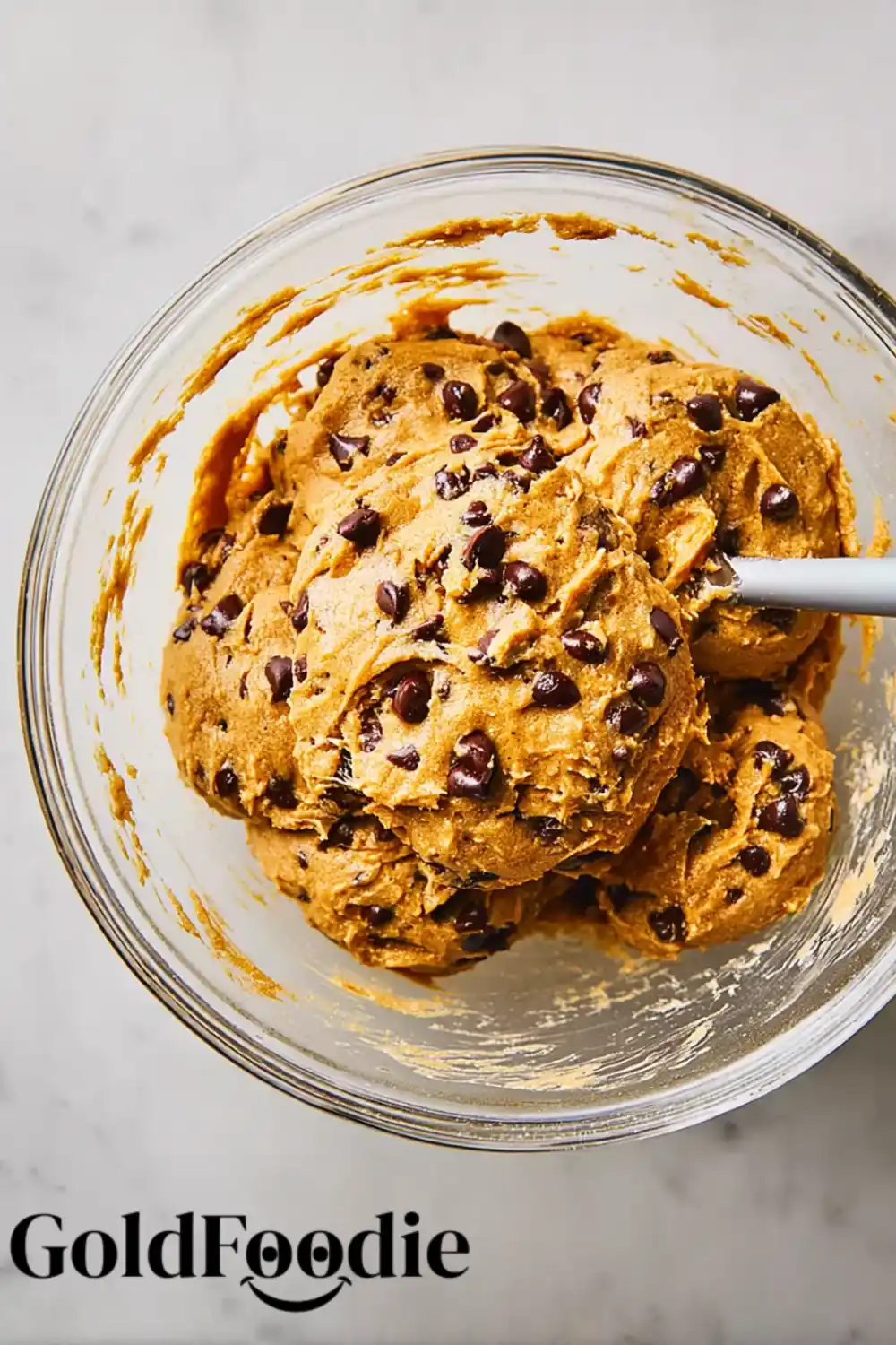 Cookie Dough with Chocolate Chips Bowl of pumpkin chocolate chip cookie dough
