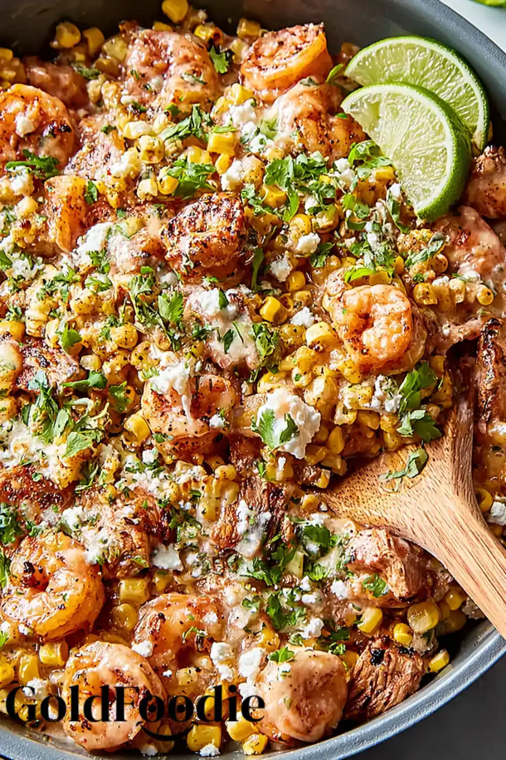 Creamy Elote Shrimp Skillet Creamy Mexican Street Corn and Shrimp