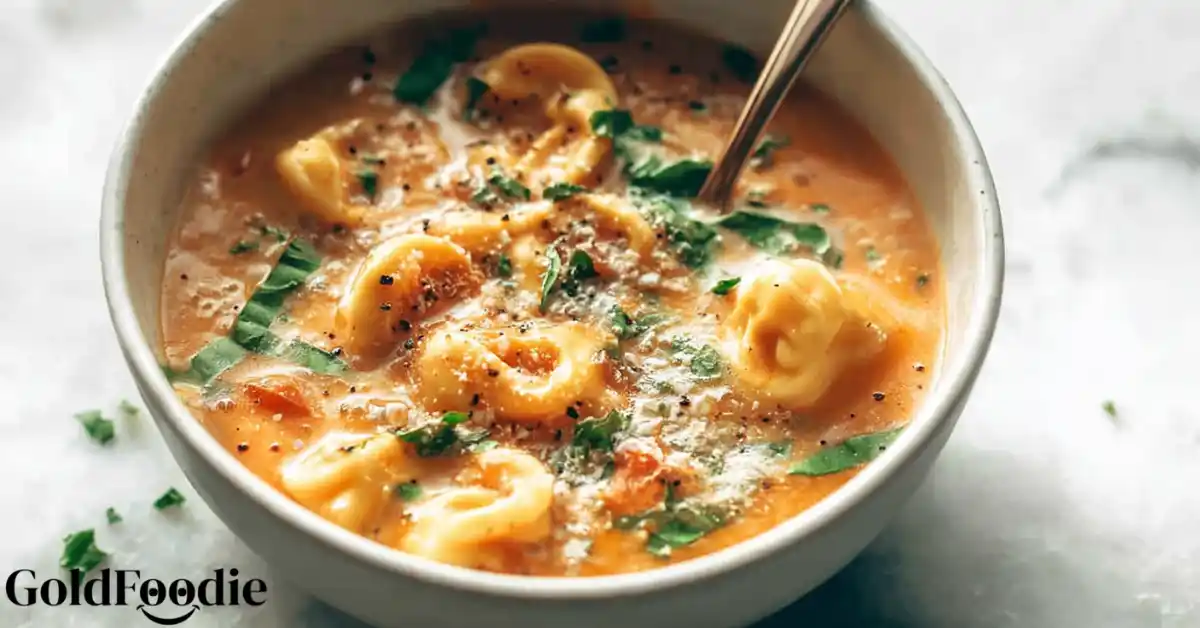Home 21 Creamy Tortellini Soup