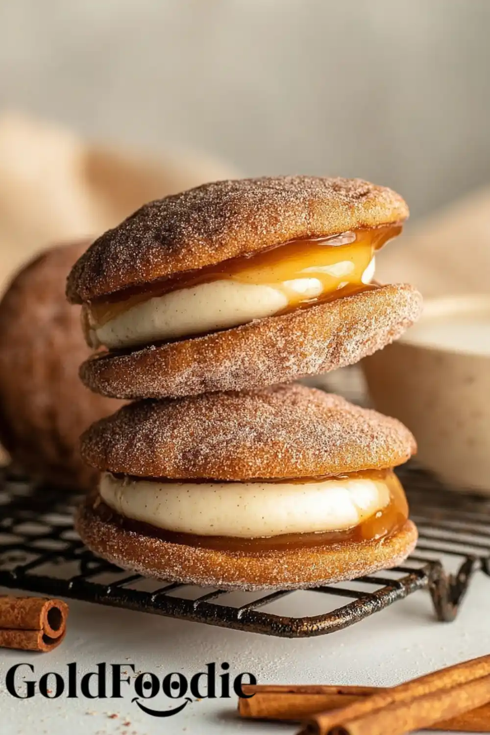 Apple Cider Whoopie Pies 5 apple cider whoopie pie with double filling of caramel and cream