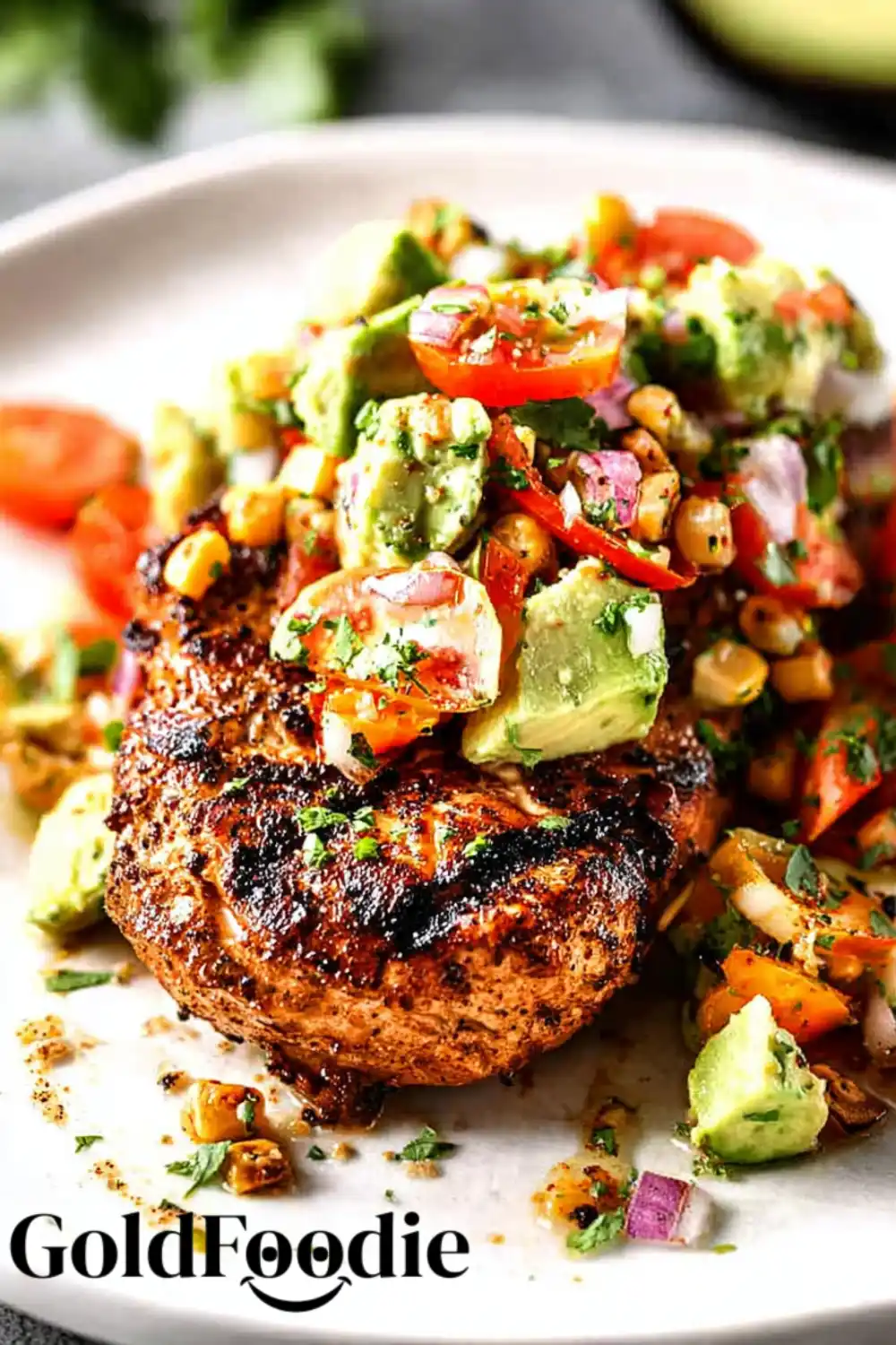 Fiesta Lime Chicken with Avocado 5 Fiesta Lime Chicken with Avocado and tomato salsa