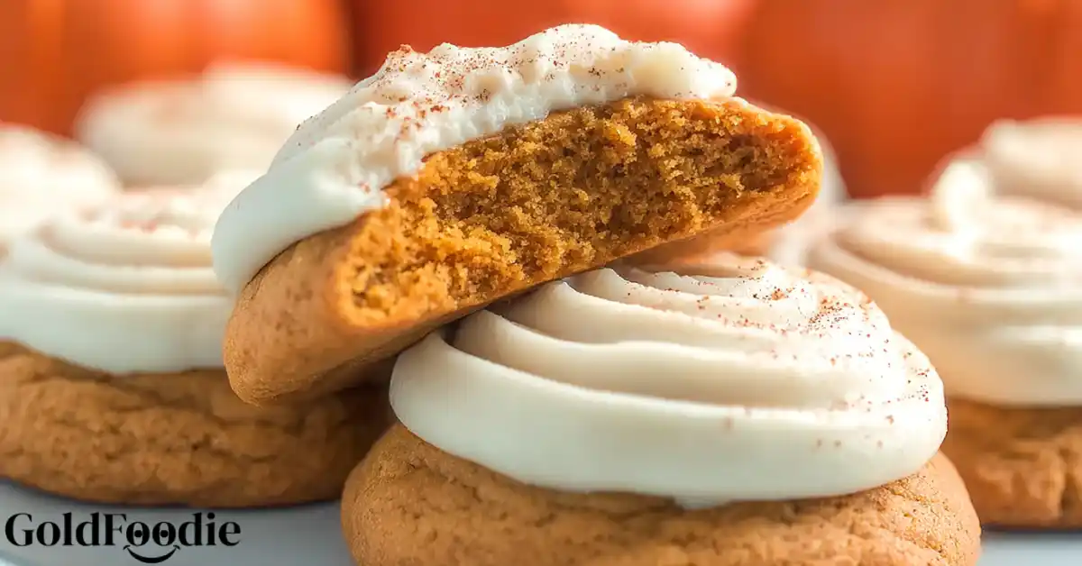 Home 27 Soft Pumpkin Cookies with Cinnamon Frosting