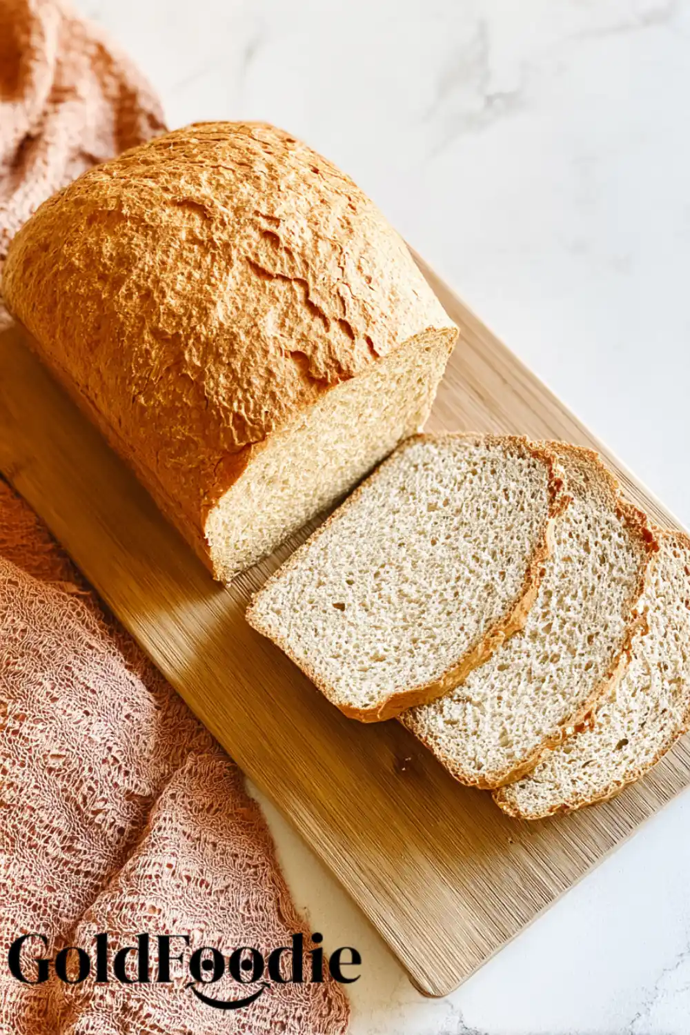Rustic Oat Flour Bread Rustic loaf of oat flour bread with golden crust.