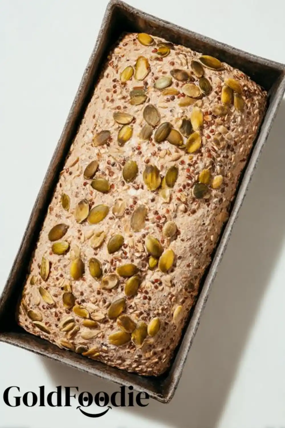 Seeded Buckwheat Bread Loaf Baked Buckwheat Bread loaf with pumpkin and sesame seeds.
