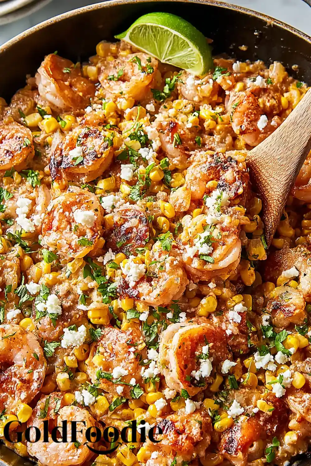 Mexican Street Corn and Shrimp 5 Skillet with Mexican Street Corn and Shrimp