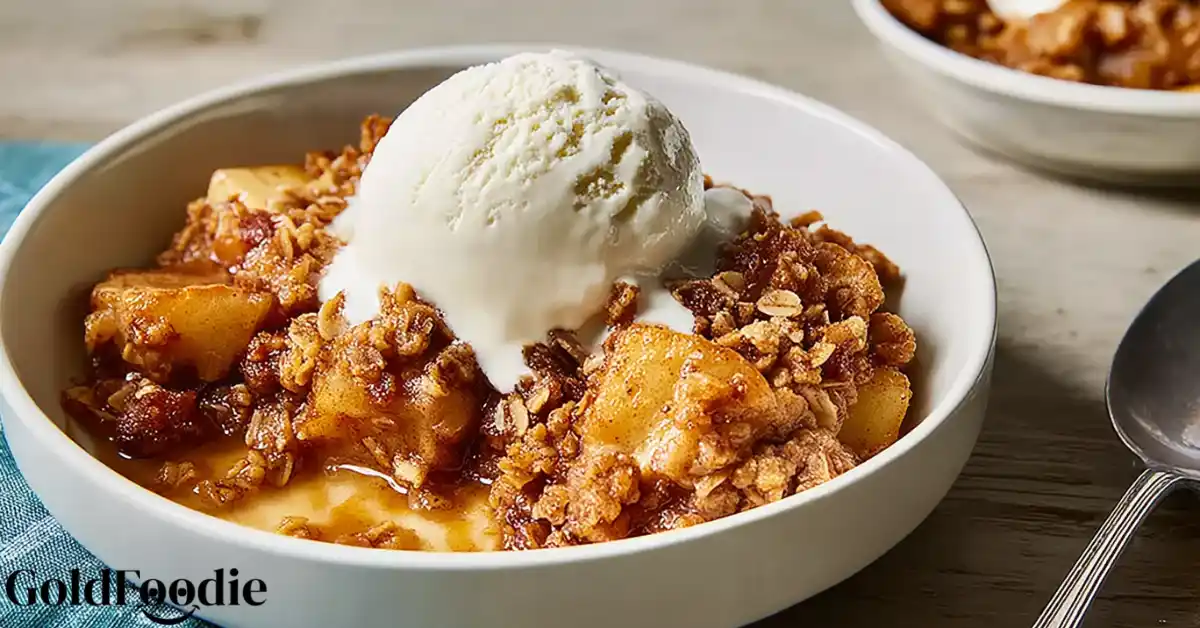 Home 4 Old-Fashioned Apple Crisp