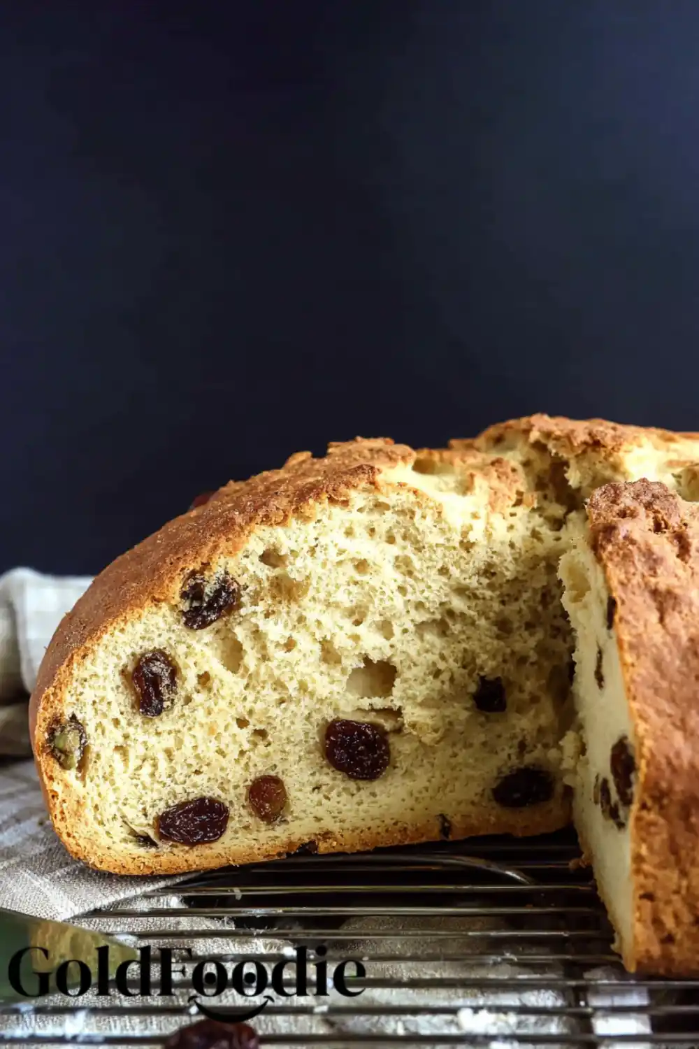 Whole Irish Soda Bread Loaf Full loaf of Irish Soda Bread on wire rack