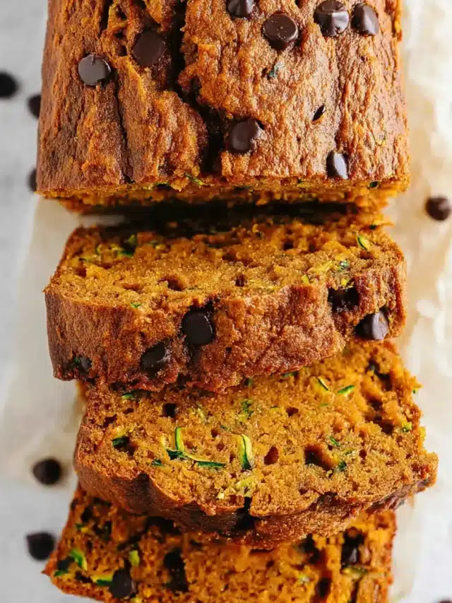 gluten-free vegan pumpkin zucchini bread